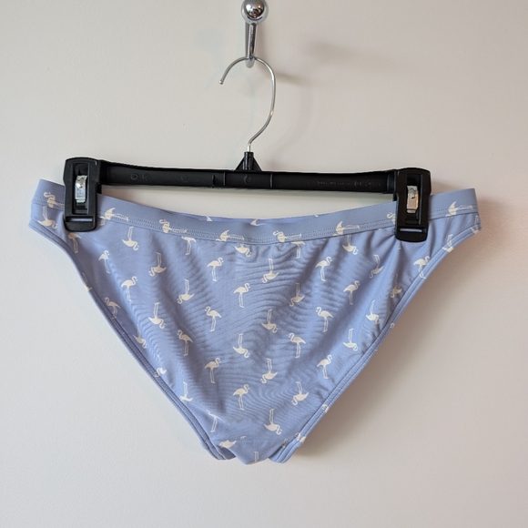 Blue Scoopneck Bikini Flamingo Print 2 pcs Periwinkle - Picture 6 of 11